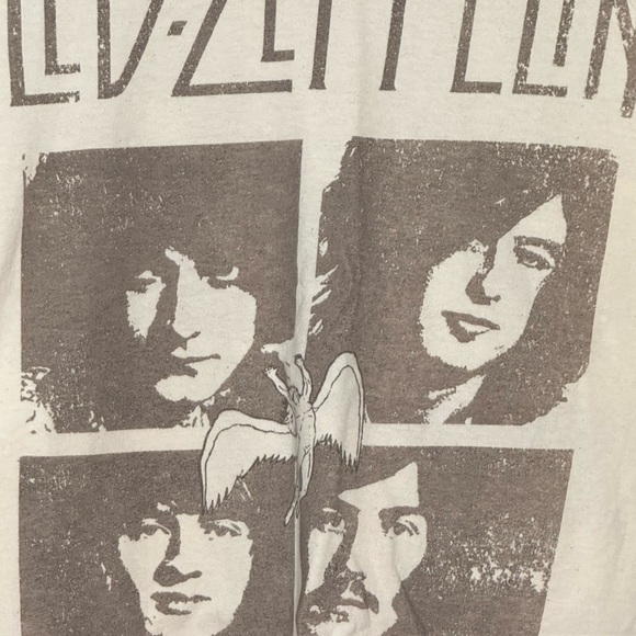 Led Zeppelin Cream Graphic Band Tee T-shirt Unisex L 1X - Picture 4 of 6